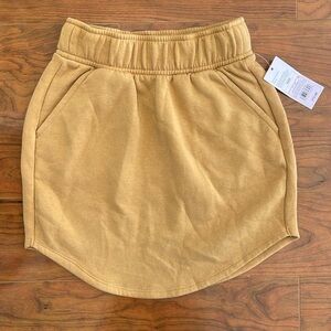 COPY - NWT Wild Fable Tan Elastic Waistband Fleece-Lined Mini Skirt